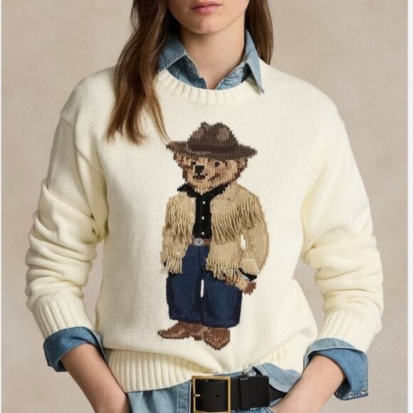 Ralph Lauren Cream Crewneck Sweater - Picture 1 of 6